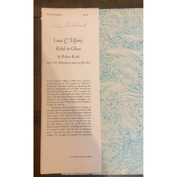 VTG Louis C Tiffany Rebel in Glass by Robert Koch Second Edition 1966 Hardcover - Picture 3 of 4